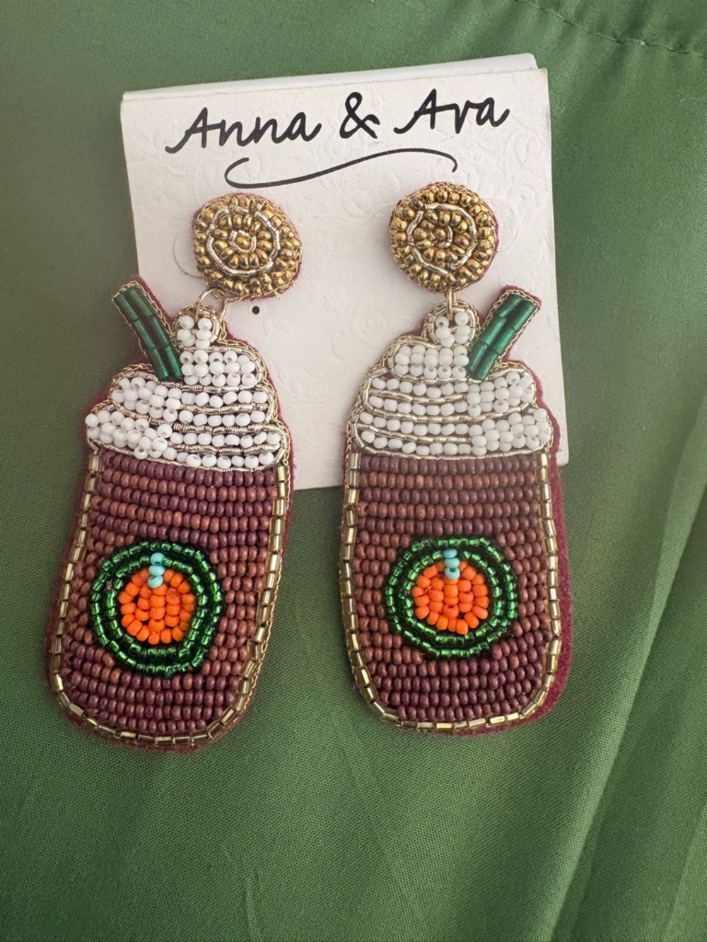 Anna & Ava Latte earrings